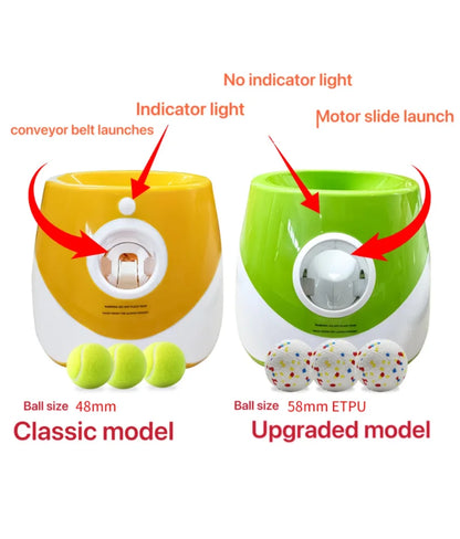 Dog Launcher Automatic Dogs Chase Toy Tennis Throwing Pinball Machine Fun Interactive Throw Rechargable Catapult USB Charging