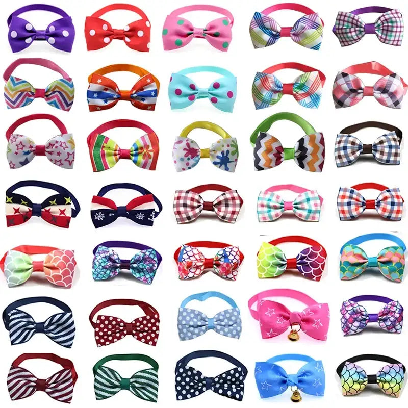 20pcs Dog Acccessories Dog Bow Tie  Bulk Dog Collar Bow Dog Bowtie Small Dog Cat Pet Supplies Dog Fashion Accessoreis Bow