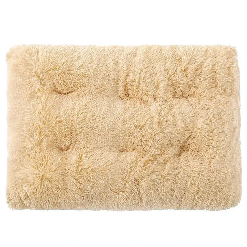 Plush Warm Dogs Sleeping Bed Mat Soft Fleece Pet Blanket Mat  Detachable Cat Puppy Mat Cushion for Small Medium Large Dogs Bed