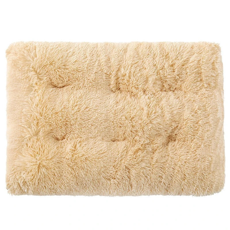 Plush Warm Dogs Sleeping Bed Mat Soft Fleece Pet Blanket Mat  Detachable Cat Puppy Mat Cushion for Small Medium Large Dogs Bed