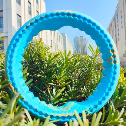 Pet dog rubber bite ring, bite resistant grinding training, interactive companionship for large, medium, and small dogs