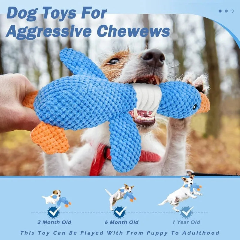 New Indestructible Cat Dog Toys for Aggressive Chewers Cats Dogs,Chew Squeak Toy Cats Dogs Interactive Plush Doll Pet Products