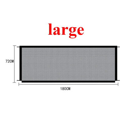 1PC Tall Pet Dog Gate - Retractable Safety Guard, Toddler Stair Gate, Ingenious Mesh Dog Fence, Isolation Barrier for Indoor