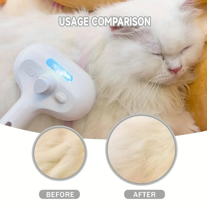 Pet Spray Hair Comb Pet Hair Remover Cleaning Brush Cats Grooming Dog Accessories Tools Dematting Water Mist Humidifier Comb