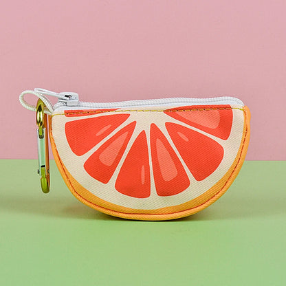 Cute fruit pet poop bag storage, can be connected to any dog leash, bag and leash not included, limited special edition