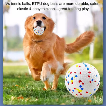 6pcs ETPU Dog Balls Are More Durable Safer Elastic & Easy To Clean Great For Long Play Best Gift For Your Dog Automatic Launcher