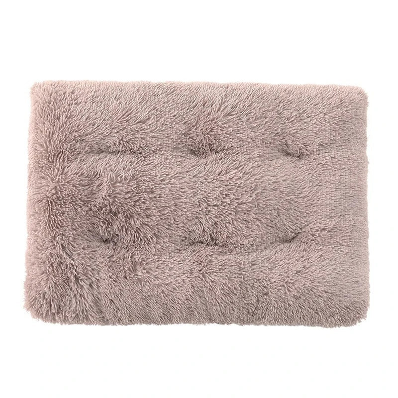 Plush Warm Dogs Sleeping Bed Mat Soft Fleece Pet Blanket Mat  Detachable Cat Puppy Mat Cushion for Small Medium Large Dogs Bed