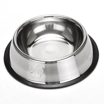 1PC Stainless Steel Pet Bowl Cat Bowl Dog Food Bowl Multi-Specification Anti-fall Food Bowl Food Bowl Feeding Pet Supplies