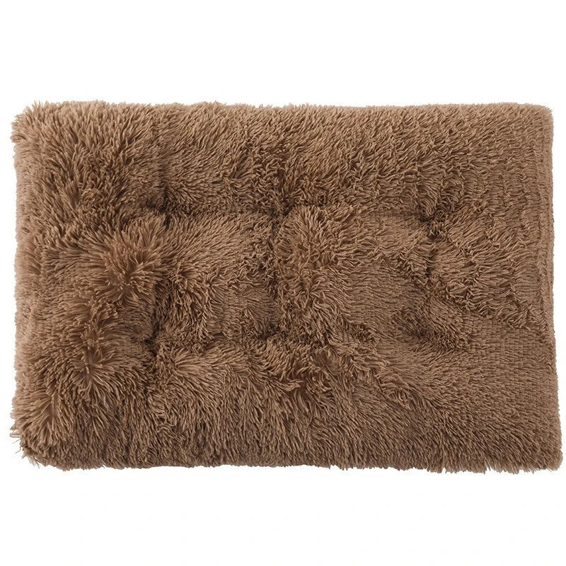 Plush Warm Dogs Sleeping Bed Mat Soft Fleece Pet Blanket Mat  Detachable Cat Puppy Mat Cushion for Small Medium Large Dogs Bed