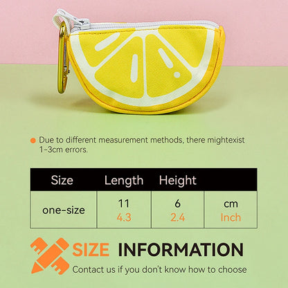 Cute fruit pet poop bag storage, can be connected to any dog leash, bag and leash not included, limited special edition