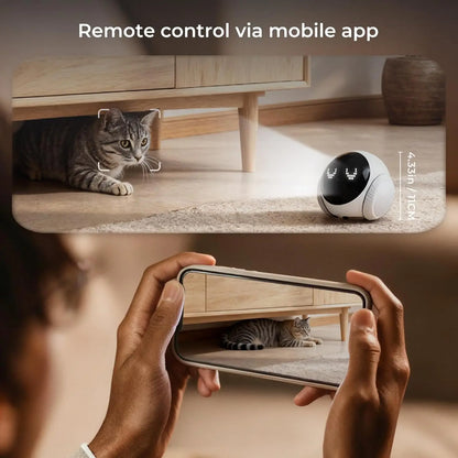 Pet Robot Camera | Indoor Movable with Auto-Recharge,2-Way Audio,Night Vision,Smart App Control,Cats/Dogs/Baby/Elderly