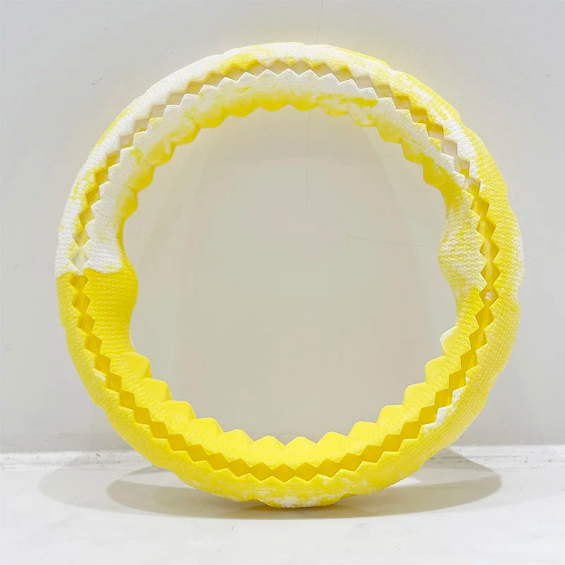 Pet dog rubber bite ring, bite resistant grinding training, interactive companionship for large, medium, and small dogs