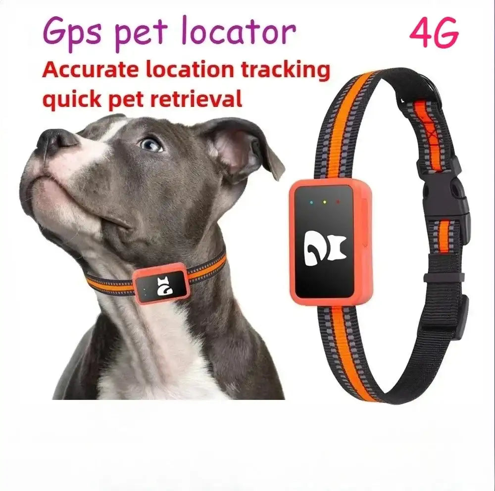 4G Smart Dog Collar Holder GPS Tracker for pet Waterproof Cat Tracking Device Pet Locator with Find My for iOS Android