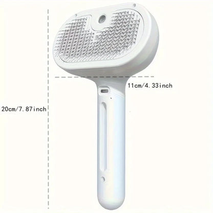 Pet Spray Hair Comb Pet Hair Remover Cleaning Brush Cats Grooming Dog Accessories Tools Dematting Water Mist Humidifier Comb