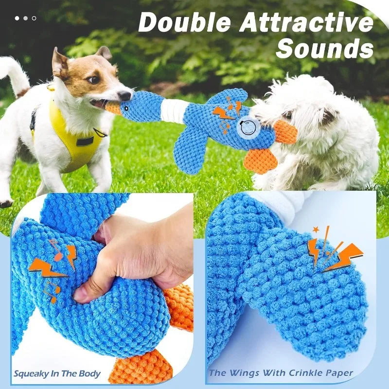 New Indestructible Cat Dog Toys for Aggressive Chewers Cats Dogs,Chew Squeak Toy Cats Dogs Interactive Plush Doll Pet Products