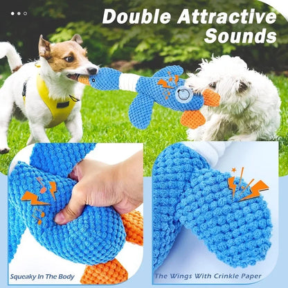 New Indestructible Cat Dog Toys for Aggressive Chewers Cats Dogs,Chew Squeak Toy Cats Dogs Interactive Plush Doll Pet Products