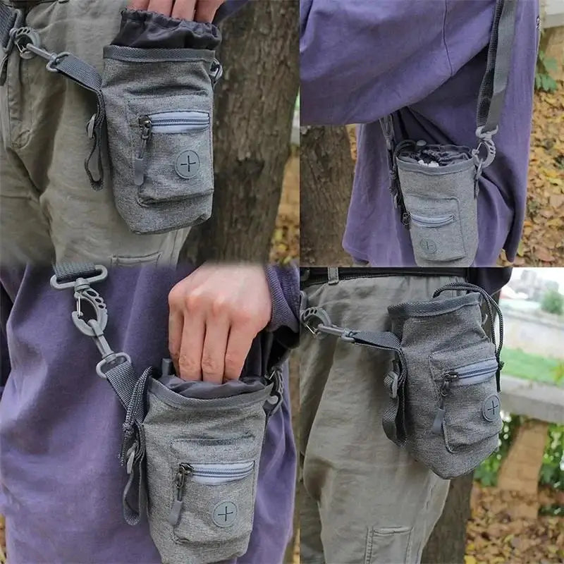 Pet Training Waist Bag Portable Outdoor Poo Bags Dog Training Bags Pet Snack Food Container Puppy Snack Waist Bag Pets Supplies