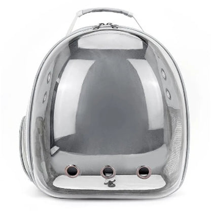 Transparent pet bag, pet backpack, breathable and wear-resistant, small dog backpack, cat backpack for going out.