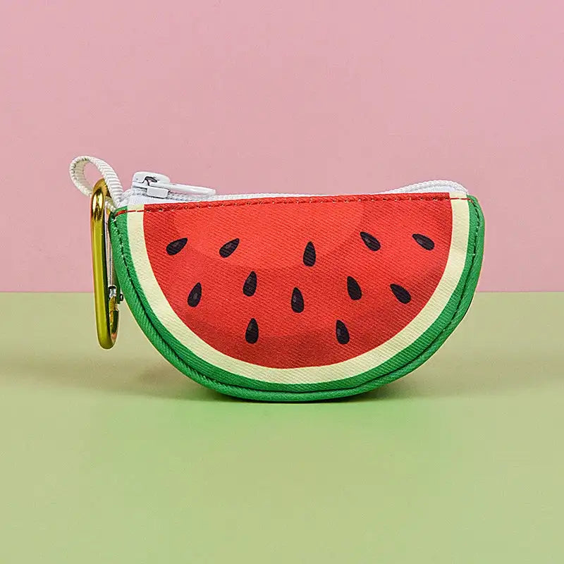 Cute fruit pet poop bag storage, can be connected to any dog leash, bag and leash not included, limited special edition