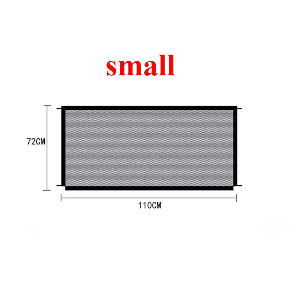 1PC Tall Pet Dog Gate - Retractable Safety Guard, Toddler Stair Gate, Ingenious Mesh Dog Fence, Isolation Barrier for Indoor