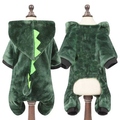 Pet Clothes for Small Medium Dogs Flannel Dog Jumpsuits Soft Comfortable Winter Warm Dog Cat Costume  Chihuahua Teddy Pet Coats