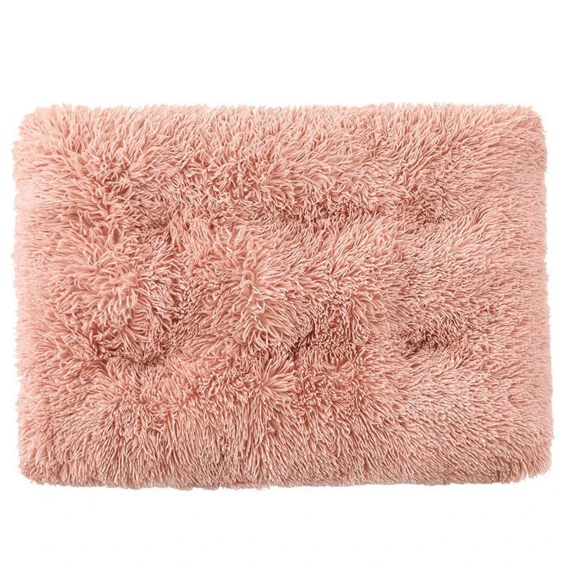Plush Warm Dogs Sleeping Bed Mat Soft Fleece Pet Blanket Mat  Detachable Cat Puppy Mat Cushion for Small Medium Large Dogs Bed