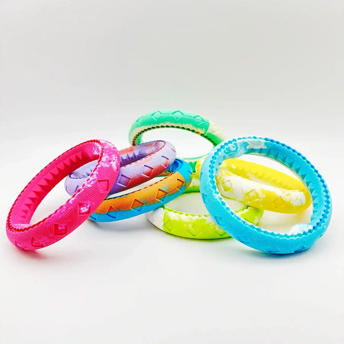 Pet dog rubber bite ring, bite resistant grinding training, interactive companionship for large, medium, and small dogs