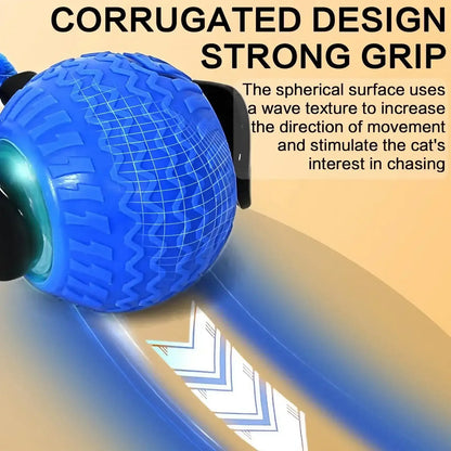 Automatic Rotating Smart Obstacle Avoidance LED Interactive Cat Toy 360 Degree Pet Playful Teasing Ball